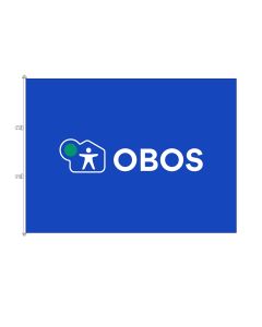 OBOS flagg - 350 x 250 cm (Bestillingsvare)