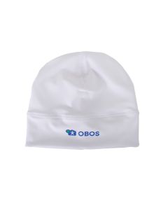 Sportslue hvit, med OBOS logo
