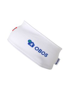 Pannebånd med OBOS logo og flagg